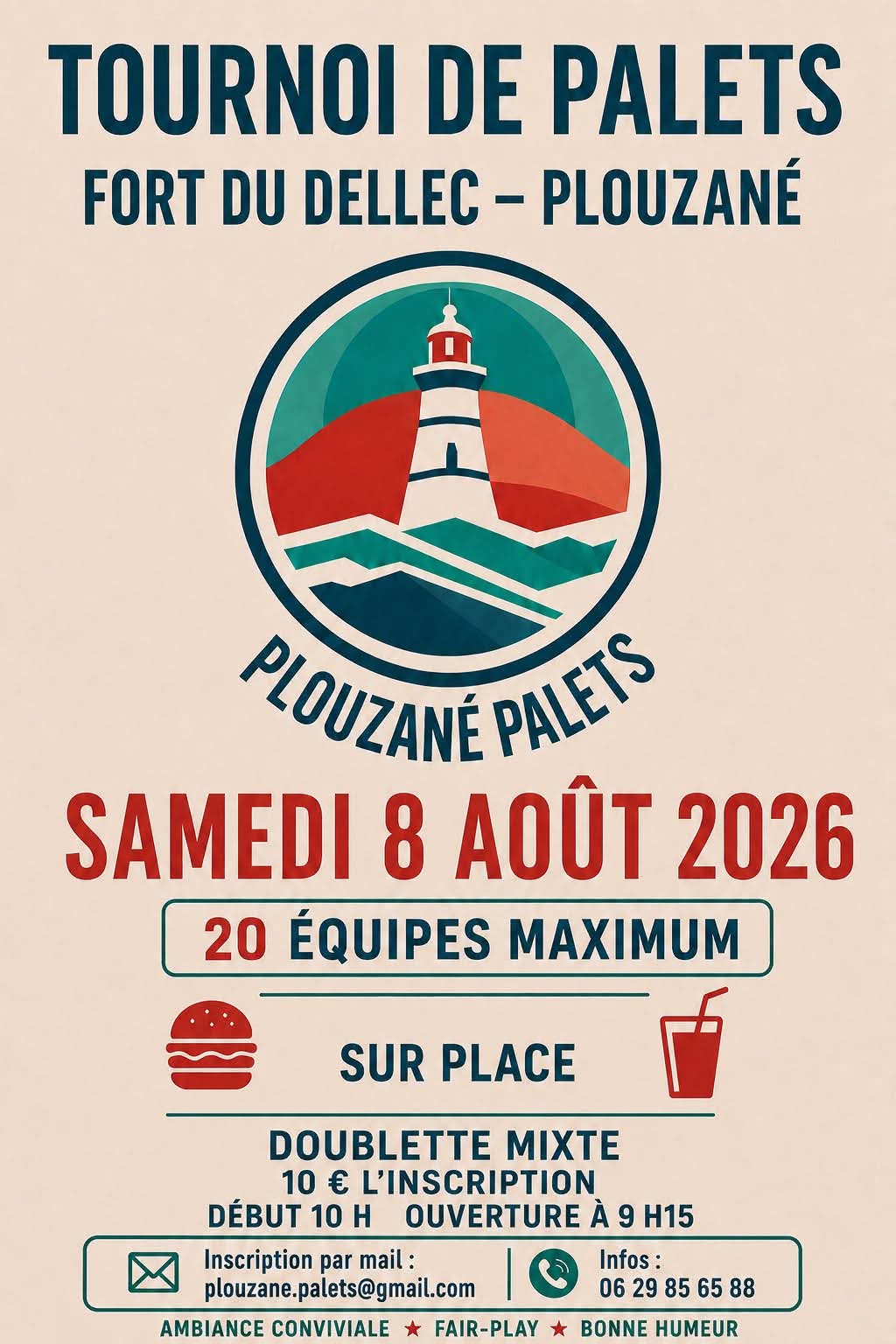 Affiche du tournoi Tournoi Mixte Plouzané Palets