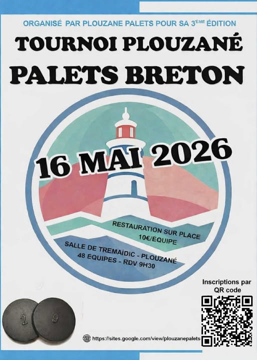 Affiche du tournoi TOURNOI PLOUZANE PALET