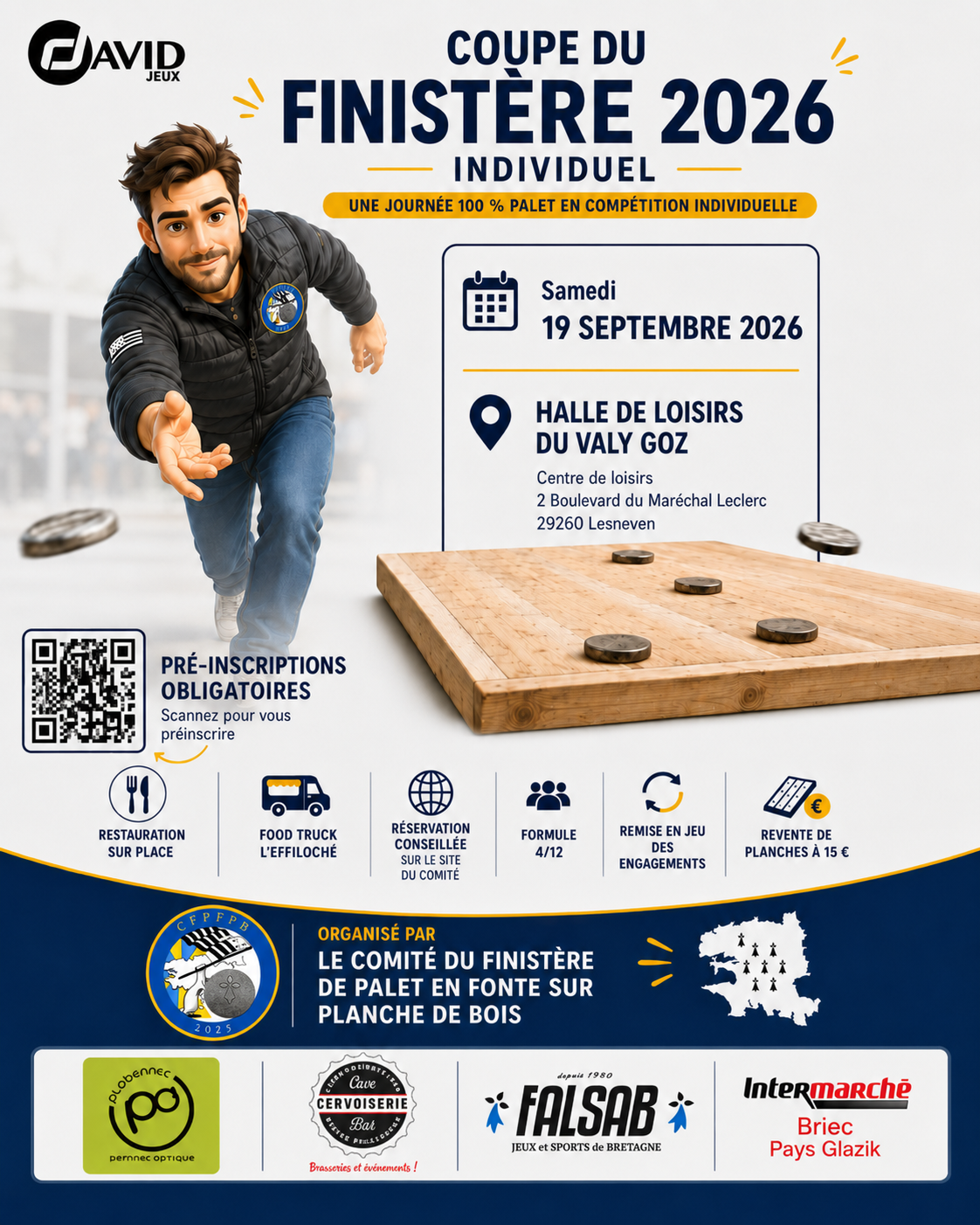 Affiche du tournoi Coupe du Finistère 2026/2027