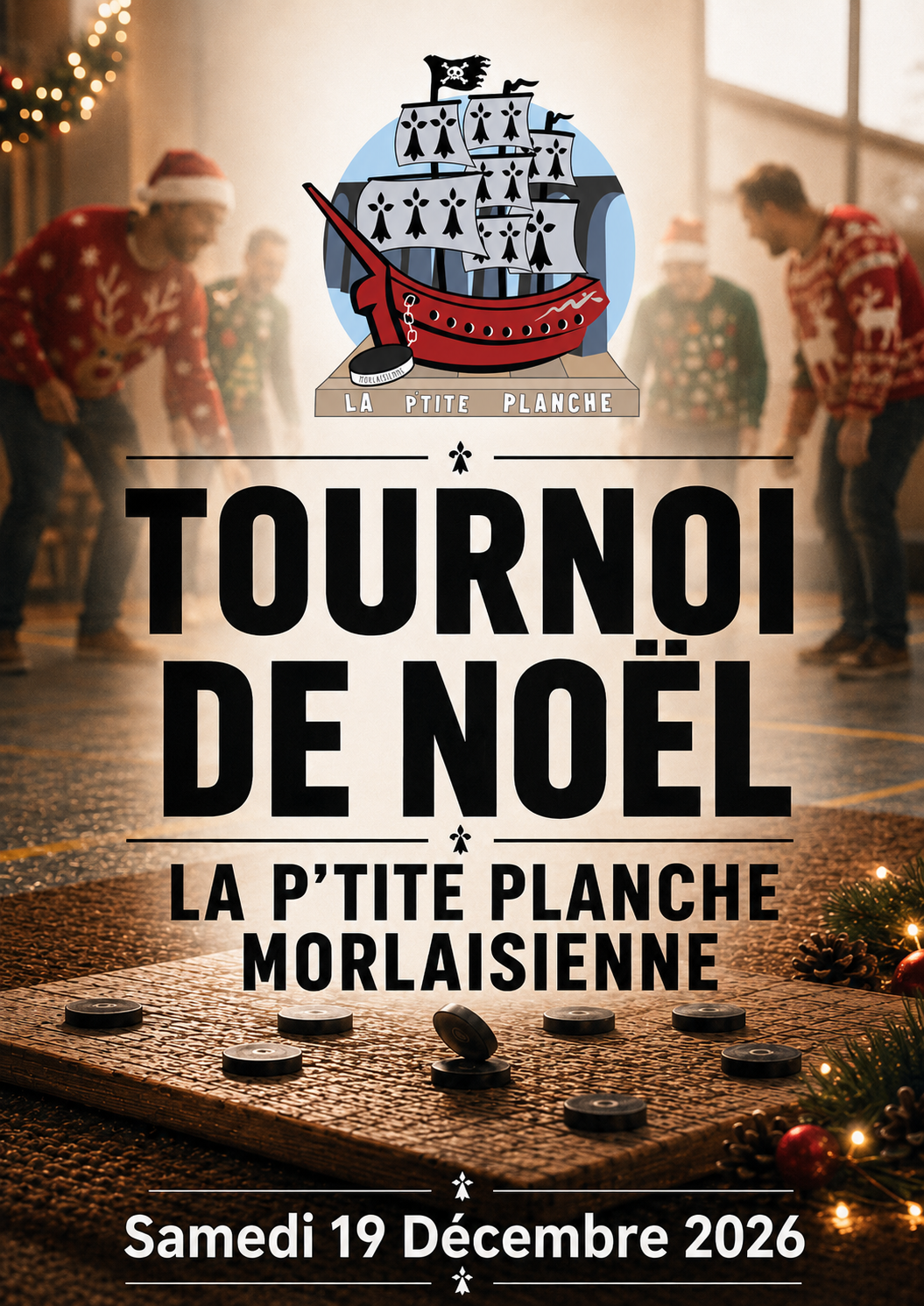 Affiche du tournoi Tournoi de Noêl la Pt'ite Planche