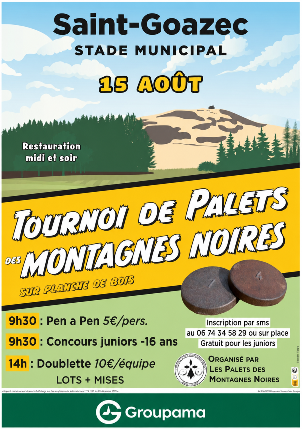 Affiche du tournoi Les palets des montagnes noires