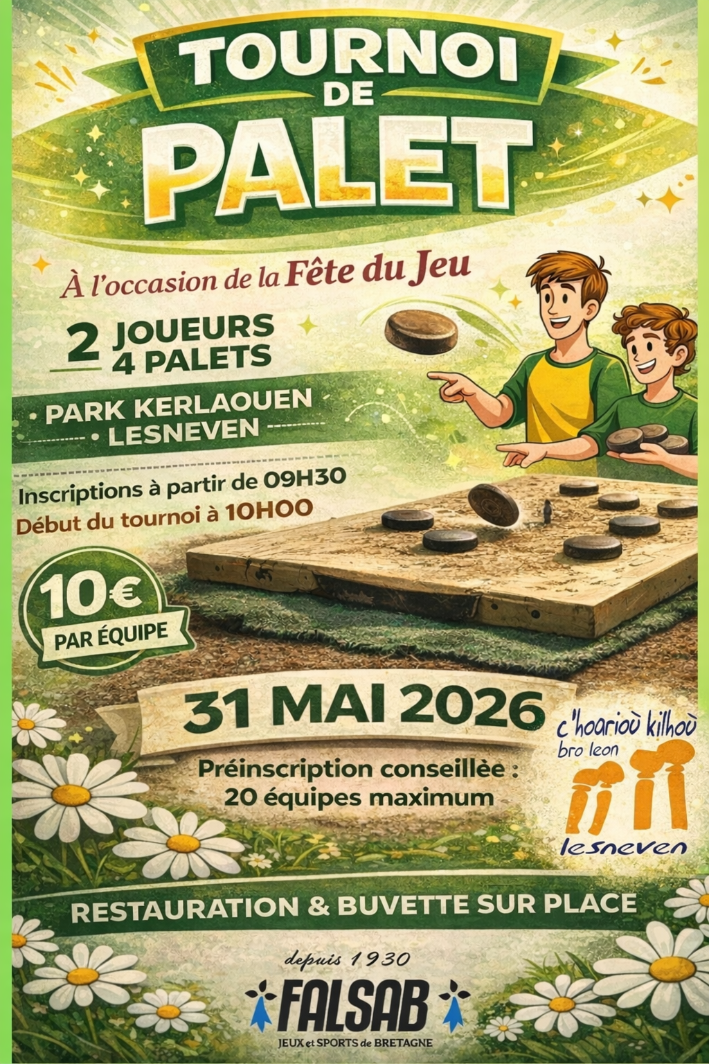 Affiche du tournoi Tournoi de la Fête du Jeu