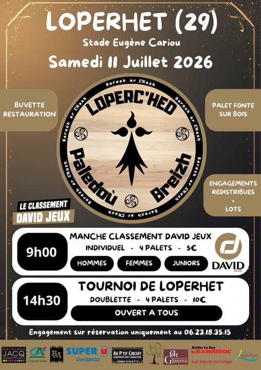 Affiche du tournoi Tournoi d'été - Loperhet (Manche DAVID JEUX)