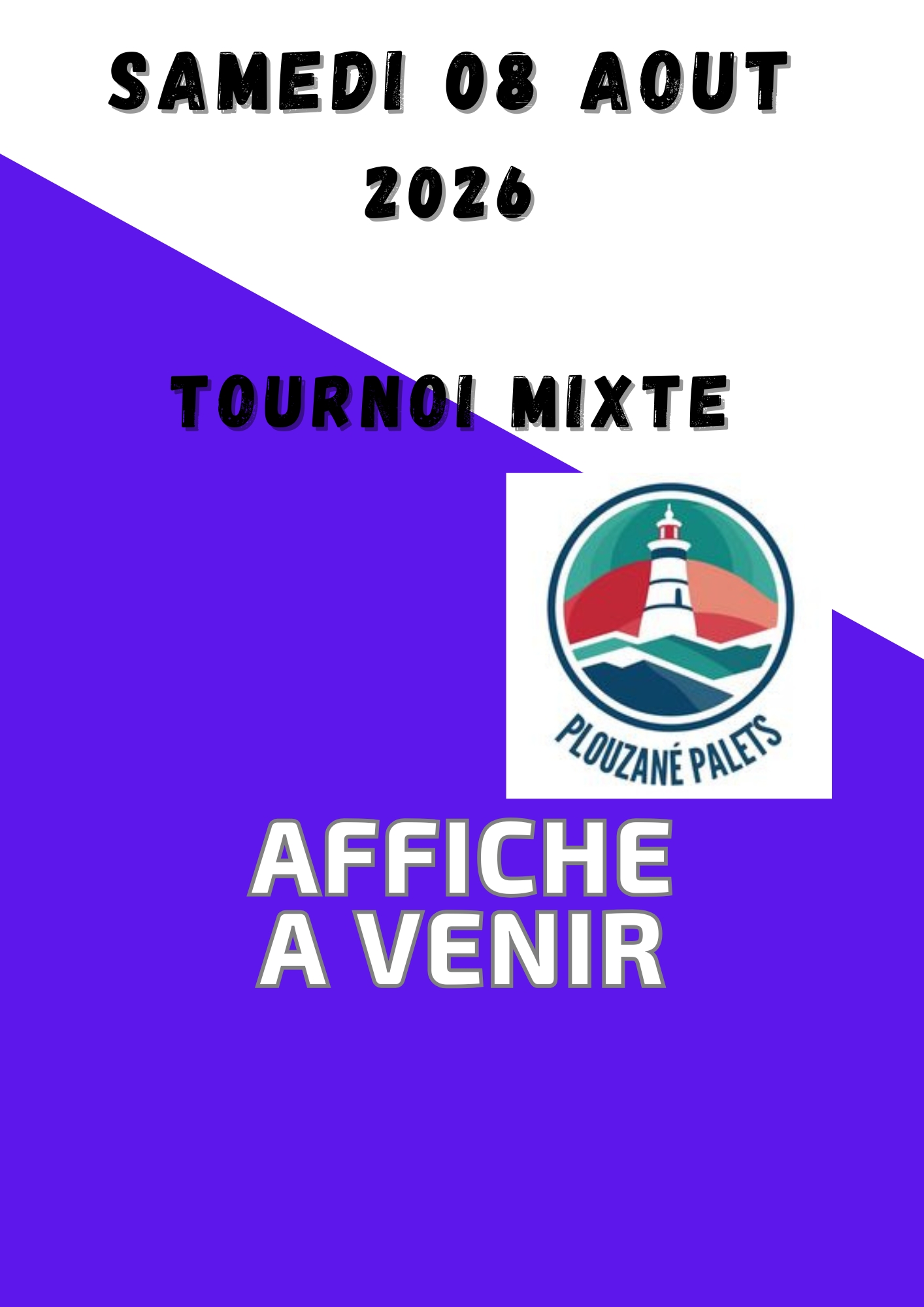 Affiche du tournoi Tournoi Mixte Plouzané Palets